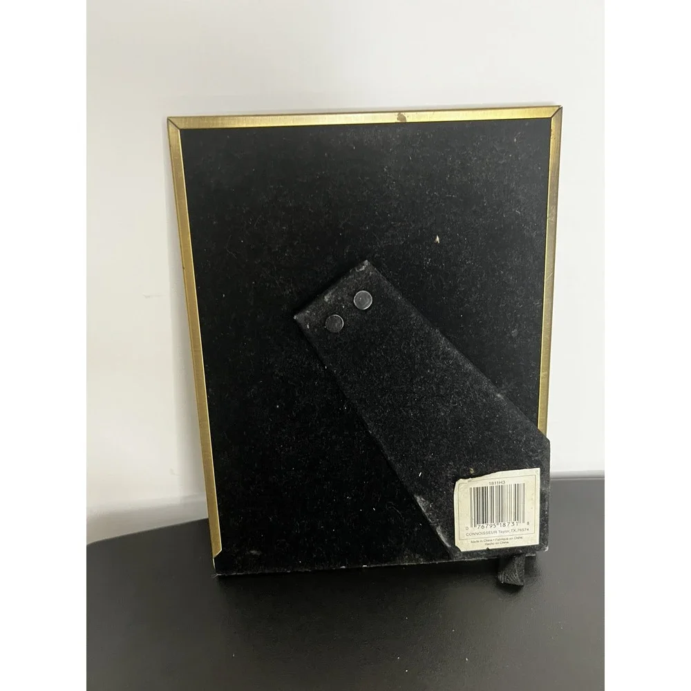 Connoisseur Vintage Gold Metal Picture Frame 5x7 w/ Easel‎ Stand